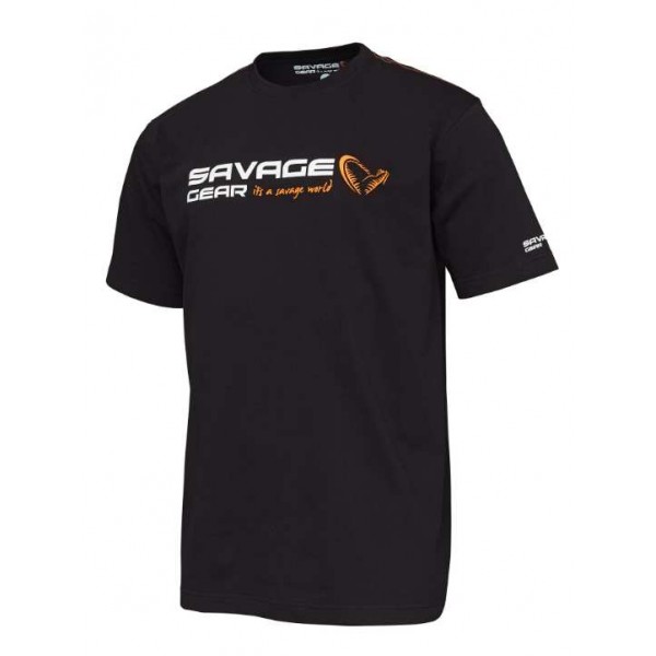 Savage Gear Signature Logo crna (Majice) - www.eribolov.rs