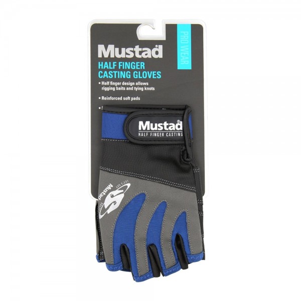 Mustad Half Finger Casting Glove (Gloves) - www.eribolov.rs