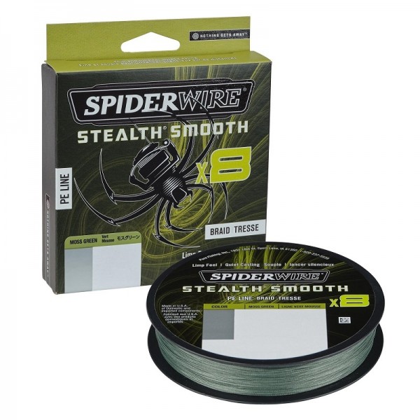 Spiderwire stuna Stealth Smooth X8 Moss Green 150m (Upredene strune) - www.eribolov.rs