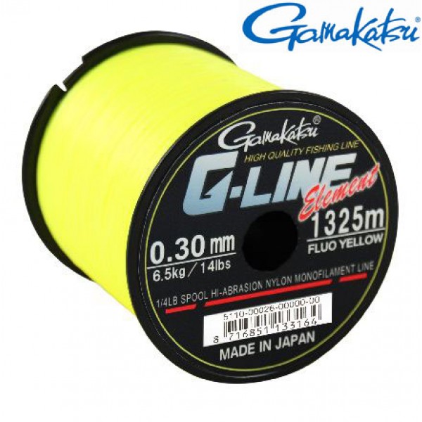 Gamakatsu G-Line Element - Fl. Yellow (Nylon Line) - www.eribolov.rs
