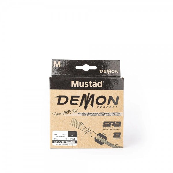 Mustad struna Demon Perfect Chartreuse 150m (Upredene strune) - www.eribolov.rs