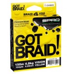 SPRO Got Braid Vision Yellow 150m (Upredene strune) - www.eribolov.rs