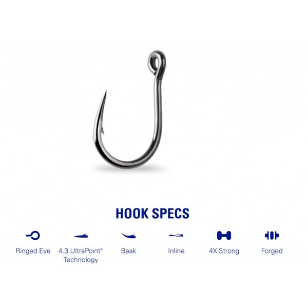 Mustad udice Hoodlum 4 X Strong 10827NP-BN (Udice Mustad) - www.eribolov.rs
