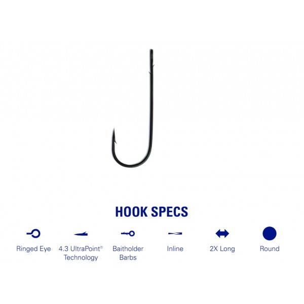Mustad Hooks Aberdeen Worm 32813NP (Hooks Mustad) - www.eribolov.rs