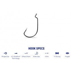 Mustad Hooks Big Mouth Tube 38104NP-BN