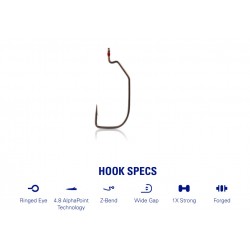 Mustad udice Assault Wide Gap 38120AP-TX