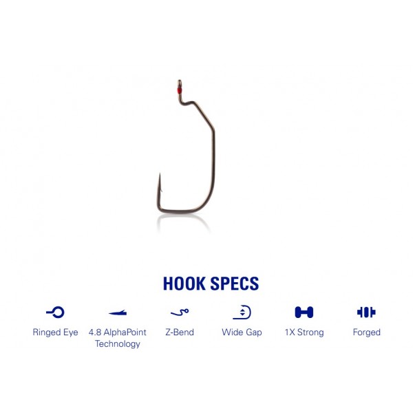 Mustad  Hooks Asssult Wide Gap 38120AP-TX (Hooks Mustad) - www.eribolov.rs