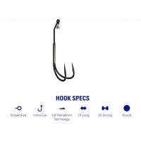 Mustad Frog Trailer Double Hook