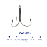 Mustad Trokrake In-Line Triple Grip ITG58AP