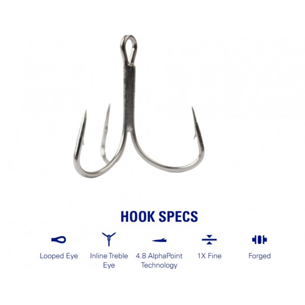 Mustad Trokrake In-Line Triple Grip ITG58AP (Udice Mustad) - www.eribolov.rs