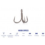 Mustad Treble In-Line Triple Grip ITG76AP (Hooks Mustad) - www.eribolov.rs