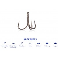 Mustad Trokrake In-Line Triple Grip ITG76AP