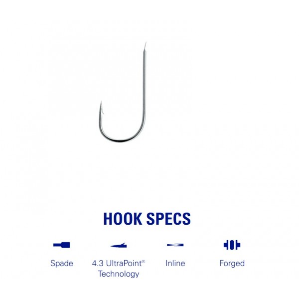 Mustad udice Round Bend Match - Spade Barbed MU09 60200NP (Udice Mustad) - www.eribolov.rs