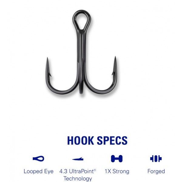 Mustad Trokrake KVD Elite Round Bend -1X Strong TR78NP (Udice Mustad) - www.eribolov.rs