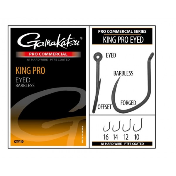 Gamakatsu Pro-C King Pro Eyed A1 PTFE BL (Fishing Hooks) - www.eribolov.rs
