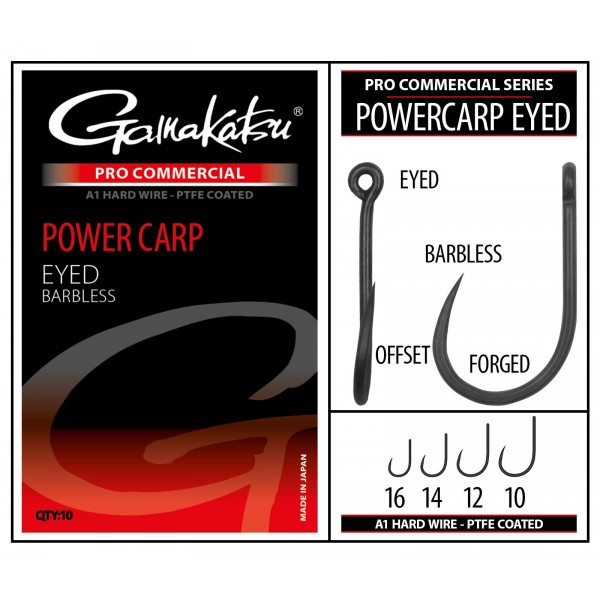Gamakatsu Pro-C Powercarp Eyed A1 PTFE BL (Udice za ribolov) - www.eribolov.rs
