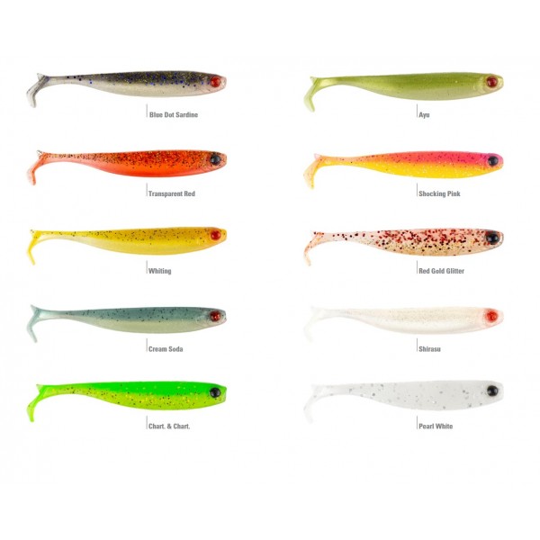 Mustad Mezashi Z-Tail Minnow šed 9cm (Meke varalice) - www.eribolov.rs