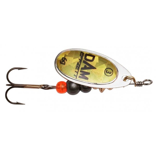 DAM Effzett Fluo Spinner Gold Prisma (Spinner / Leptir varalice) - www.eribolov.rs