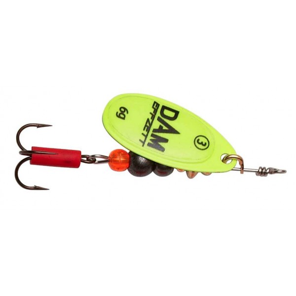 DAM Effzett Fluo Spinner Yellow (Spinner / Leptir varalice) - www.eribolov.rs