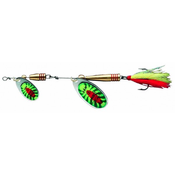 DAM Effzett Tandem Dressed Spinner Fire Shark (Spinner / Leptir varalice) - www.eribolov.rs